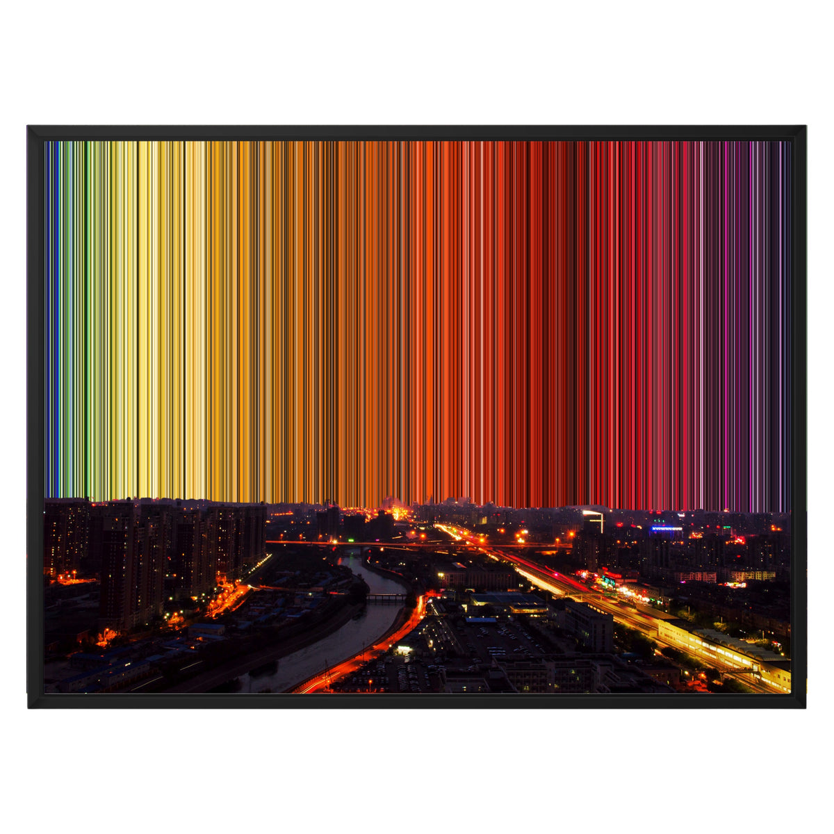 30×24" Framed Canvas - Black Frame variant