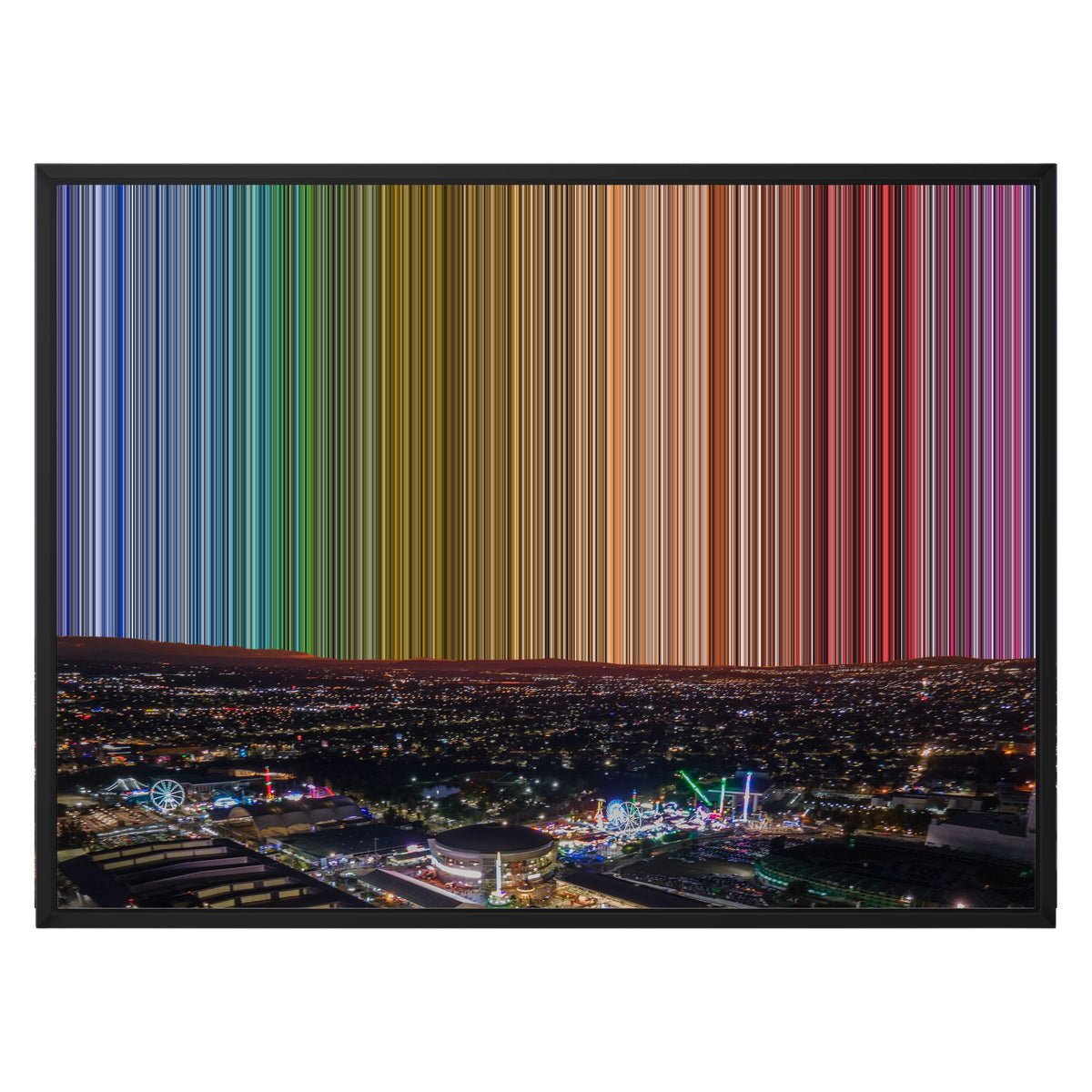 Toile encadrée, format 30×24", cadre noir