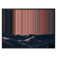 Ingelijst canvas, 30×24", zwarte lijst