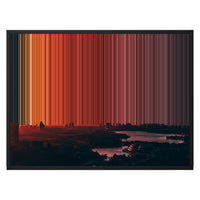30×24" Framed Canvas - Black Frame variant