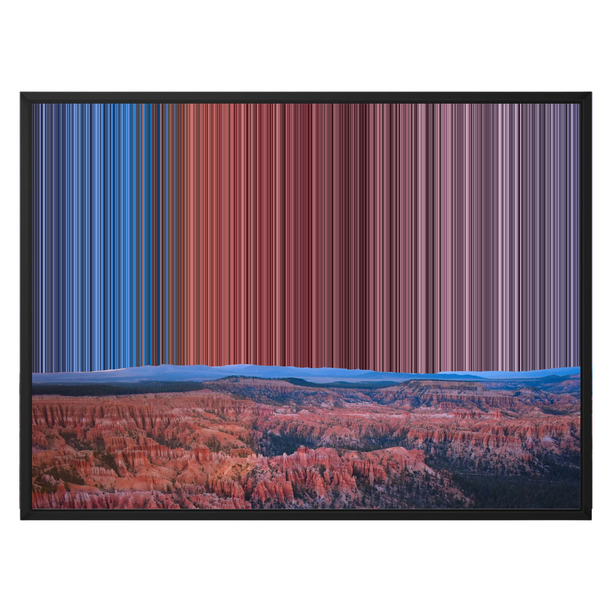 Lærred i klassisk ramme, 30×24", sort ramme