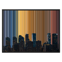 30×24" Framed Canvas - Black Frame variant