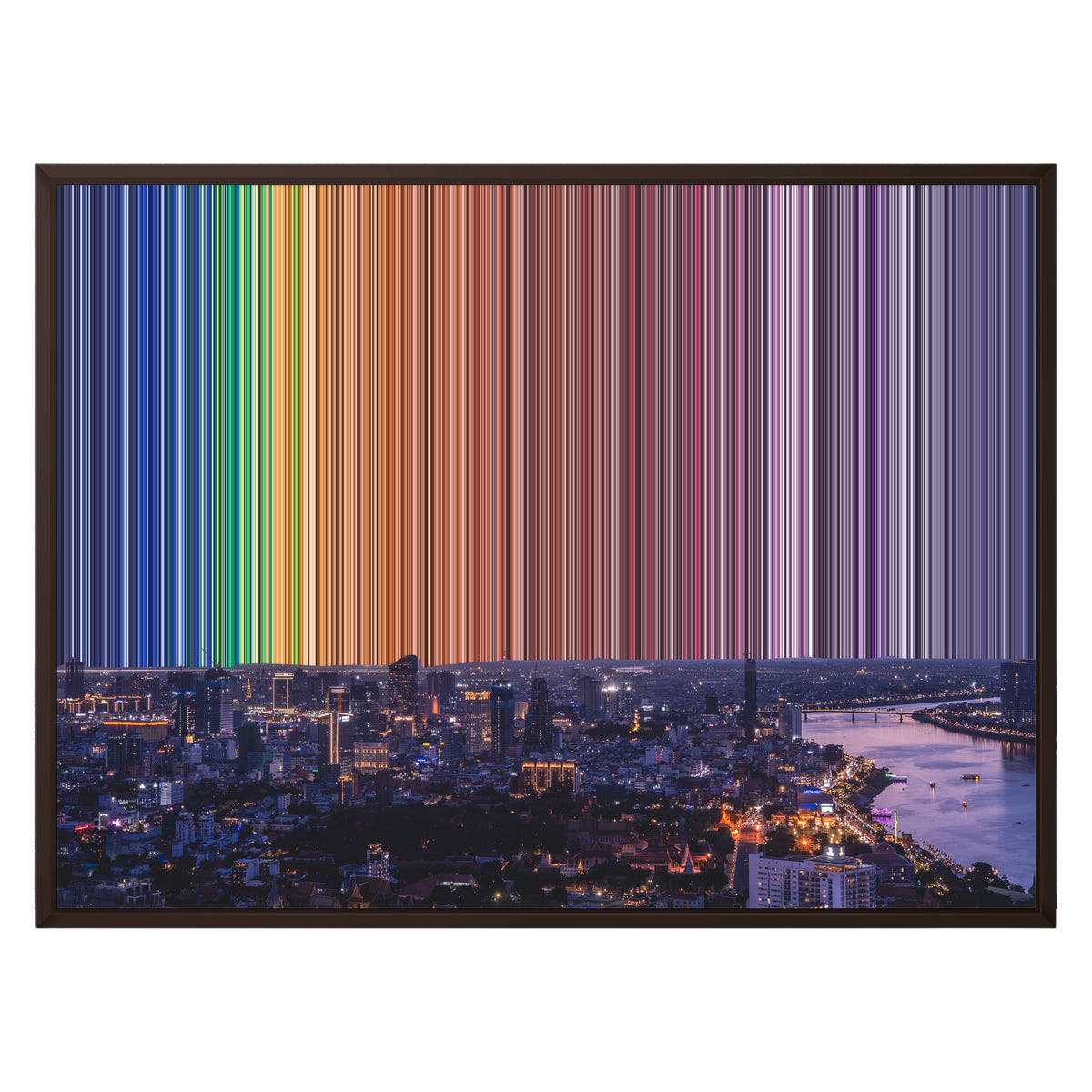 30×24" Framed Canvas - Brown Frame variant