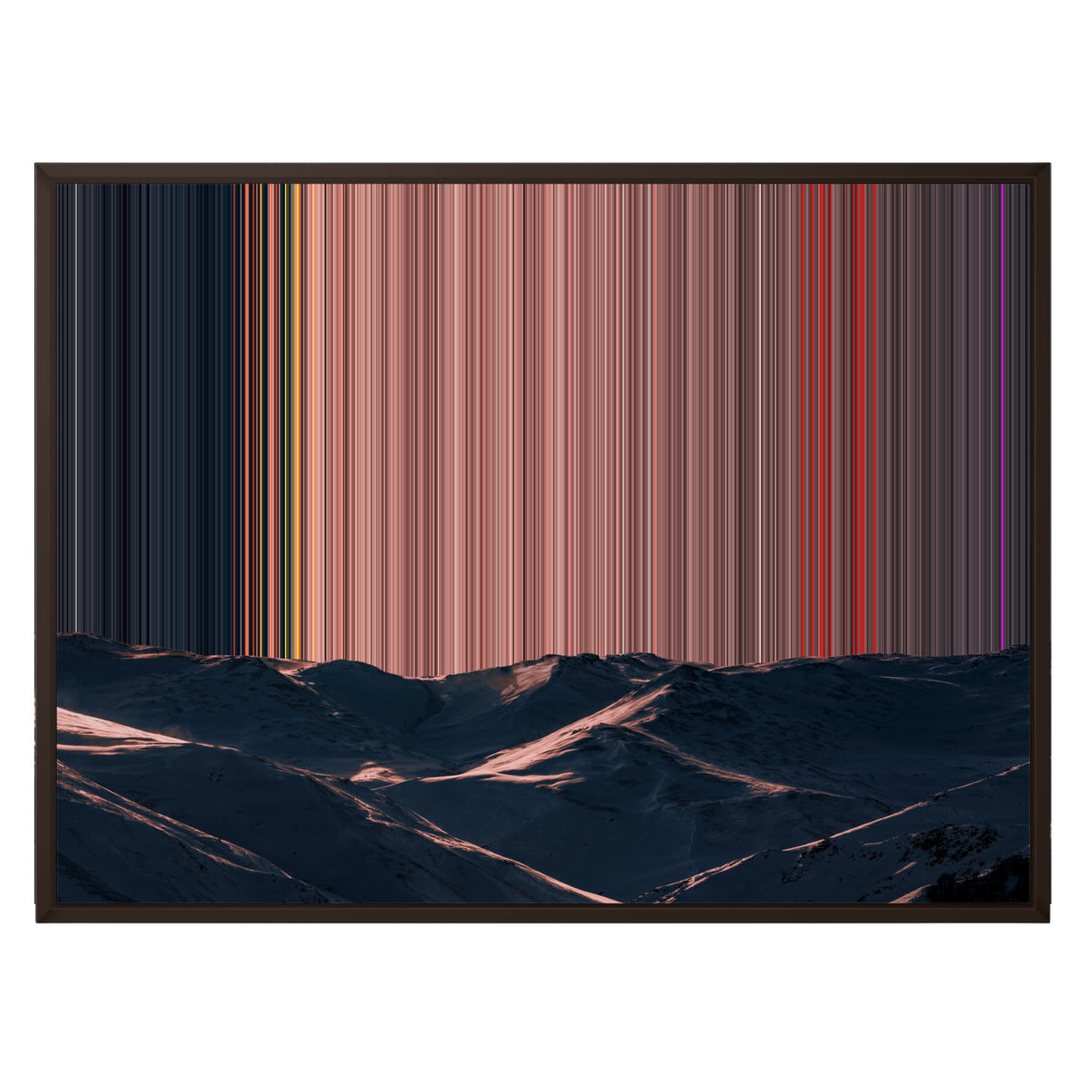 Ingelijst canvas, 30×24", bruine lijst