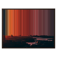 30×24" Framed Canvas - Brown Frame variant