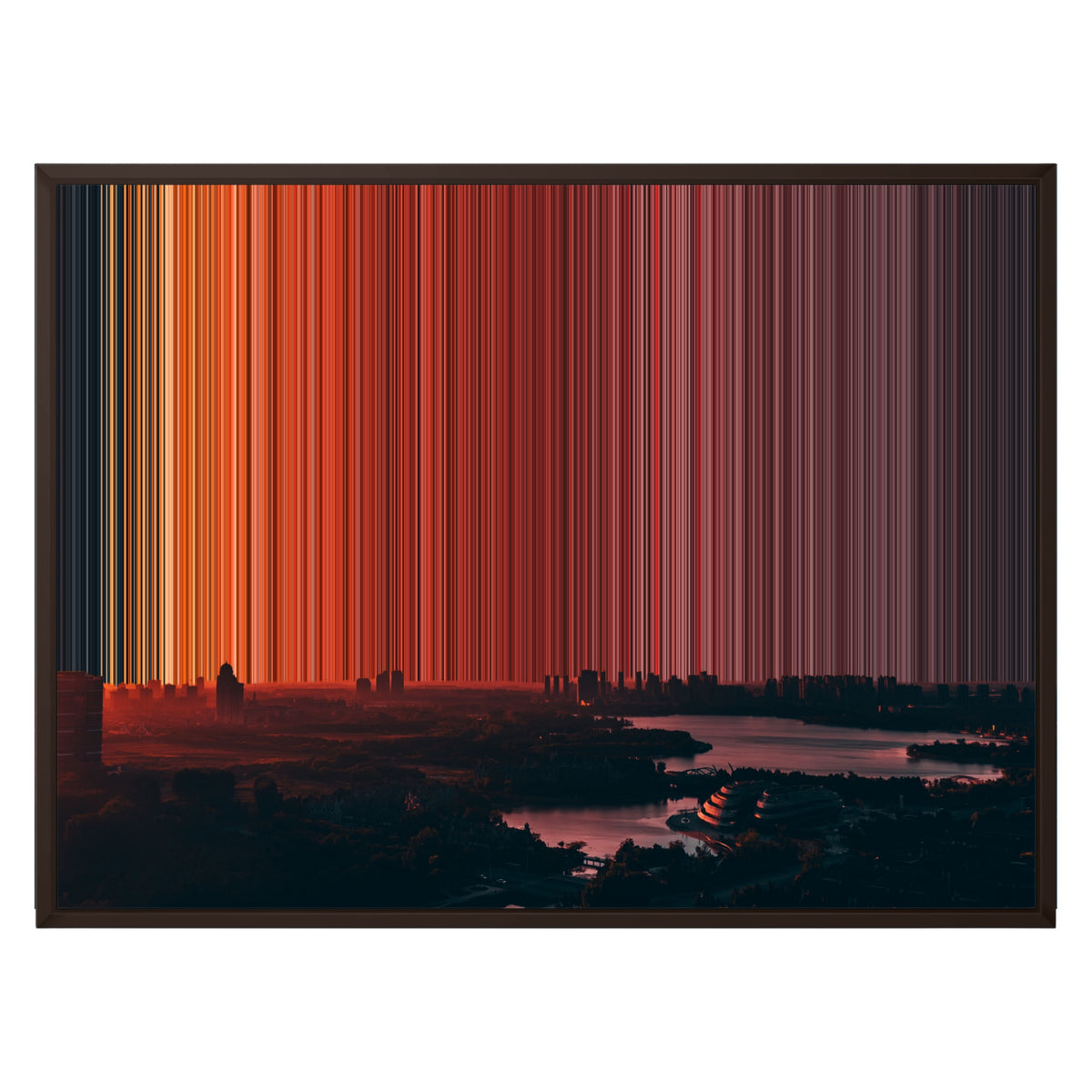 30×24" Framed Canvas - Brown Frame variant