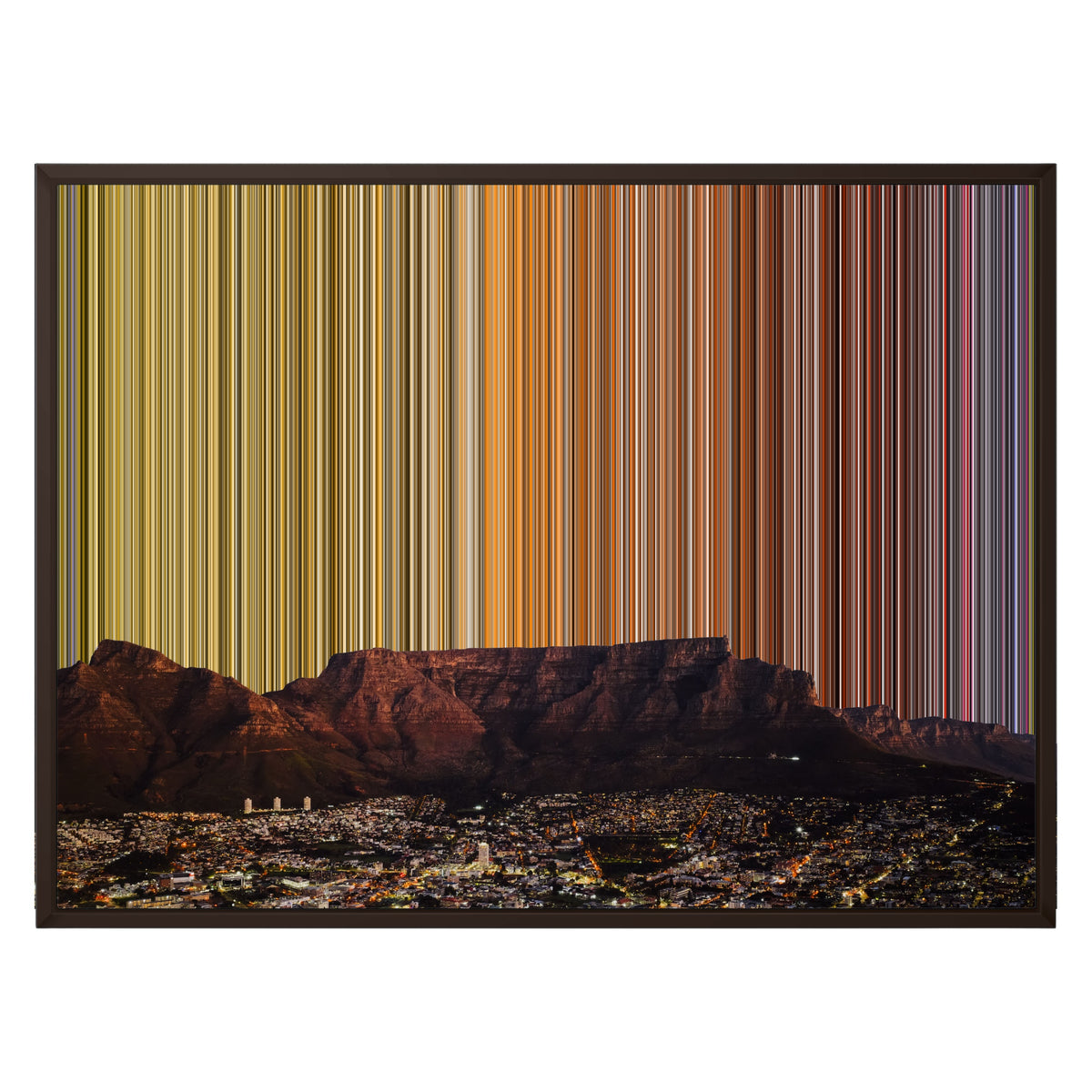 30×24" Framed Canvas - Brown Frame variant