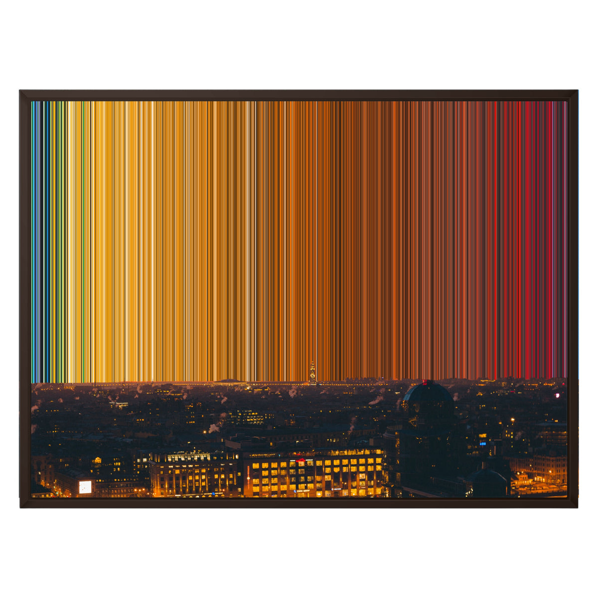 Lærred i klassisk ramme, 30×24", brun ramme