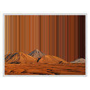 30×24" Framed Canvas - White Frame variant