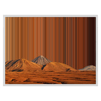 30×24" Framed Canvas - White Frame variant