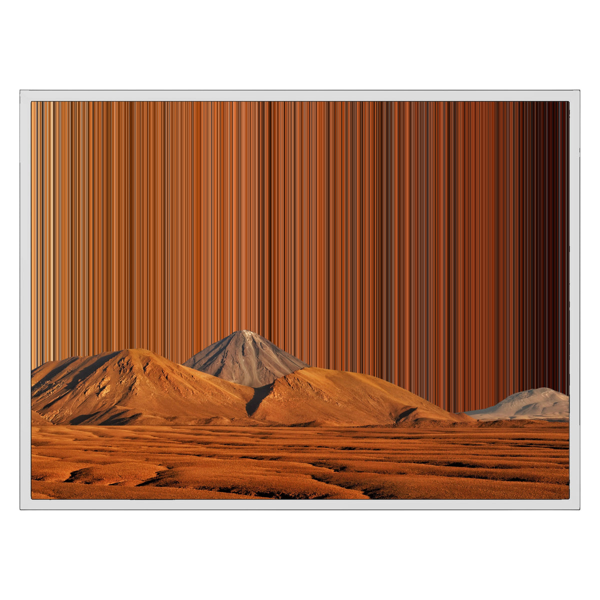 30×24" Framed Canvas - White Frame variant