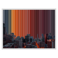 30×24" Framed Canvas - White Frame variant