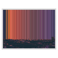 30×24" Framed Canvas - White Frame variant