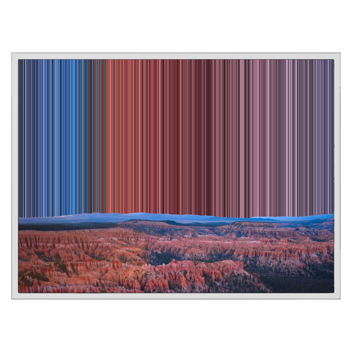 Lærred i klassisk ramme, 30×24", hvid ramme
