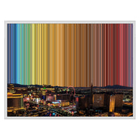 30×24" Framed Canvas - White Frame variant