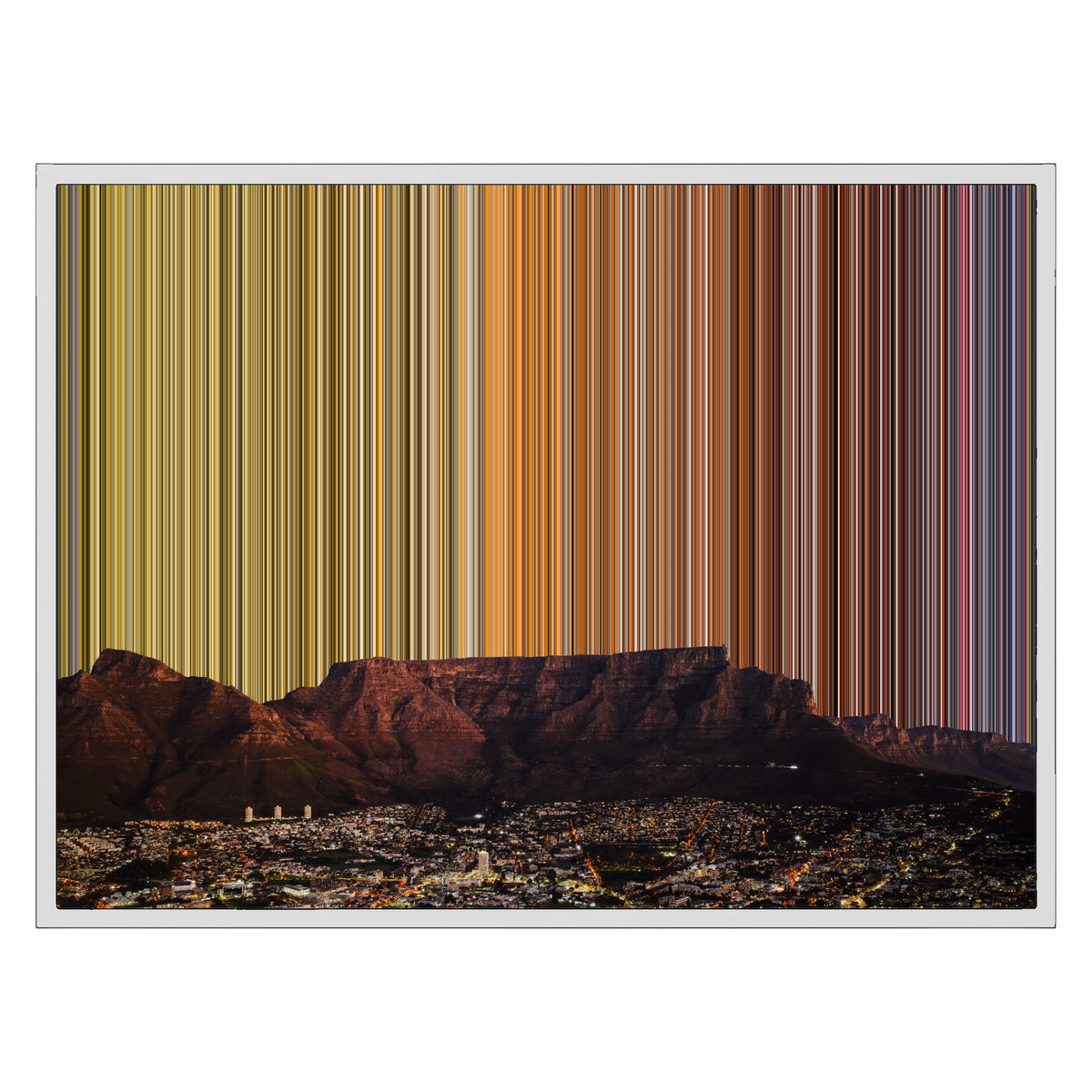 30×24" Framed Canvas - White Frame variant