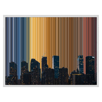 30×24" Framed Canvas - White Frame variant