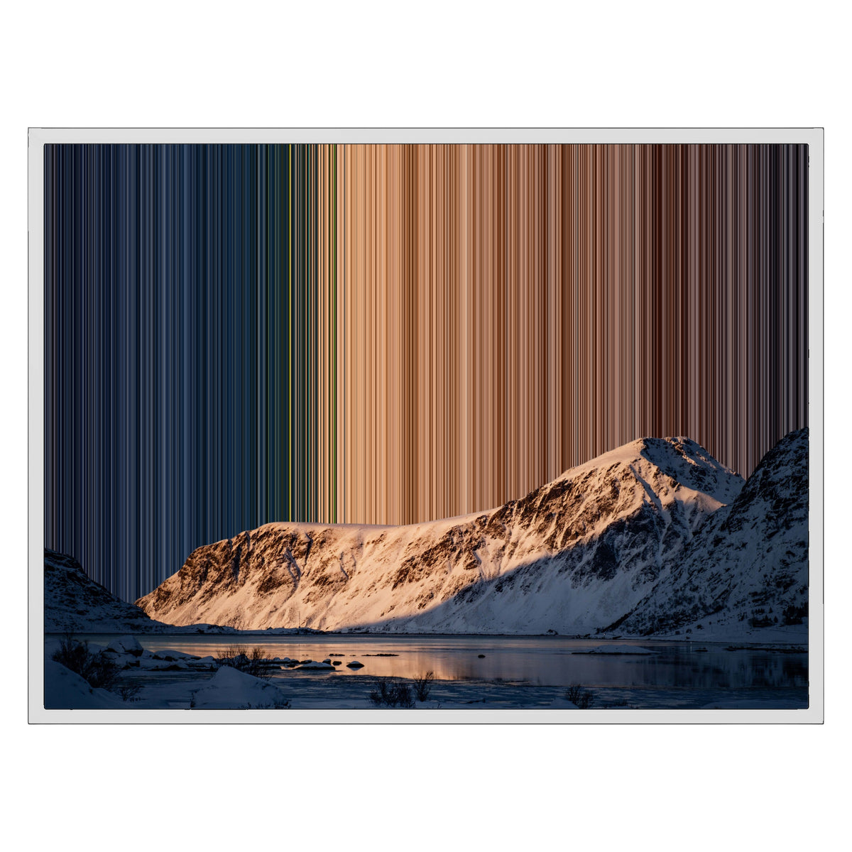 Ingelijst canvas, 30×24", witte lijst