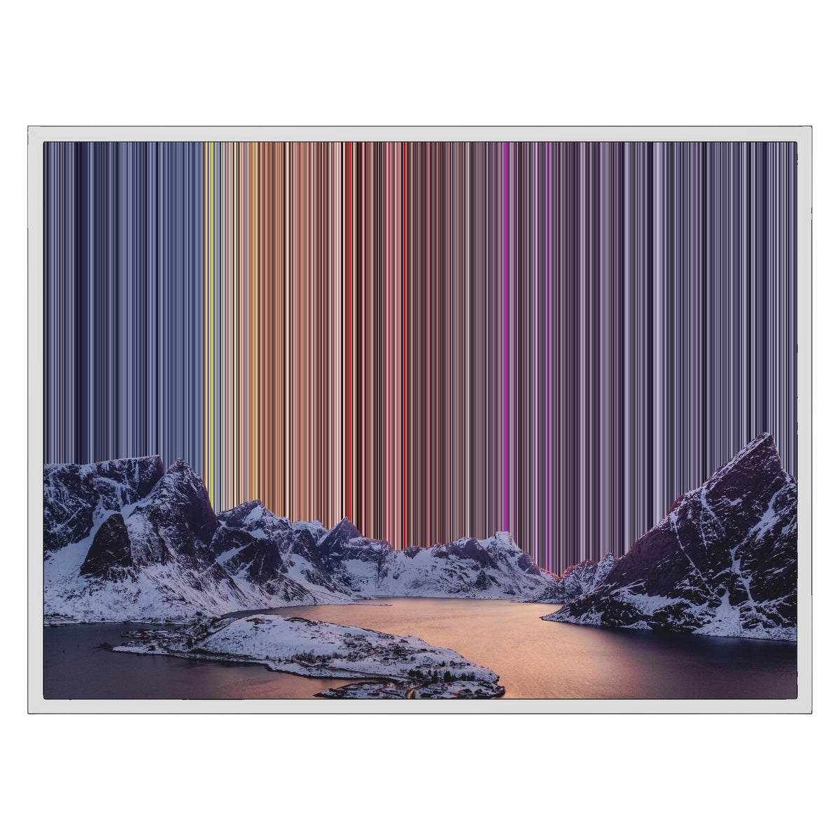 Lienzo con marco clásico, 30×24", marco blanco