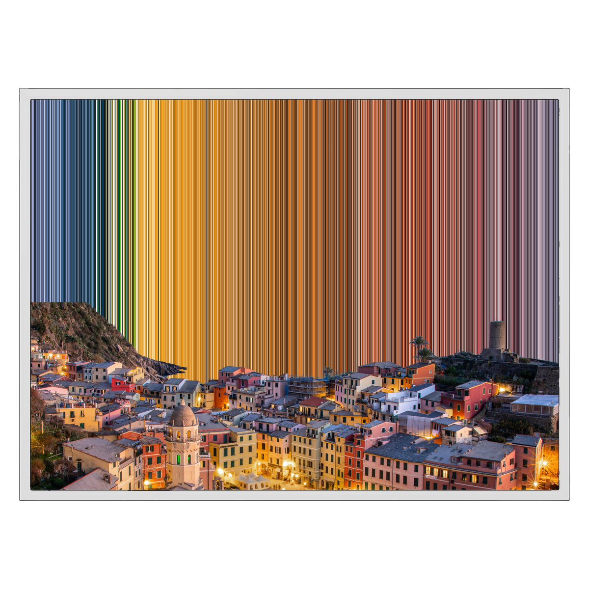 Gerahmtes Leinwandbild im Format 30×24", weißer Rahmen
