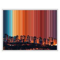 Gerahmtes Leinwandbild im Format 30×24", weißer Rahmen