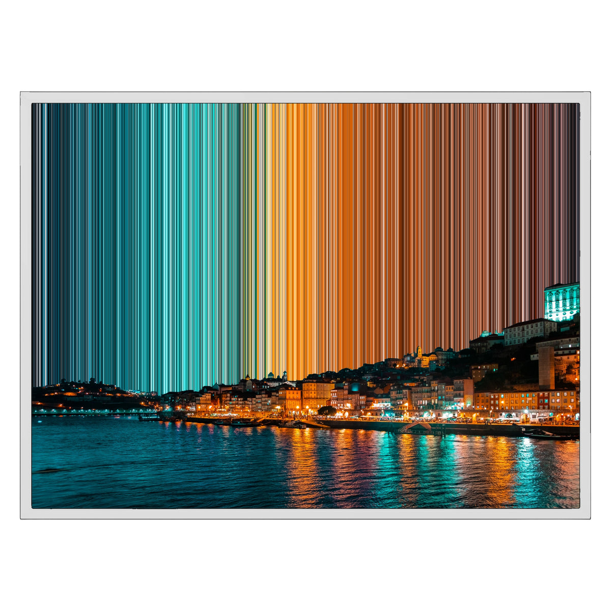 Lienzo con marco clásico, 30×24", marco blanco