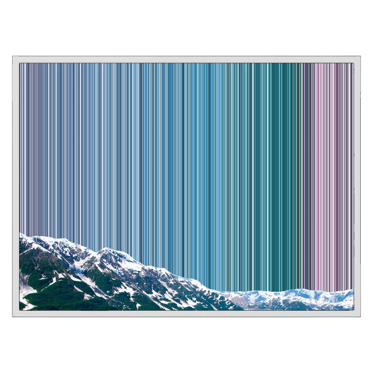 30×24" Framed Canvas - White Frame variant