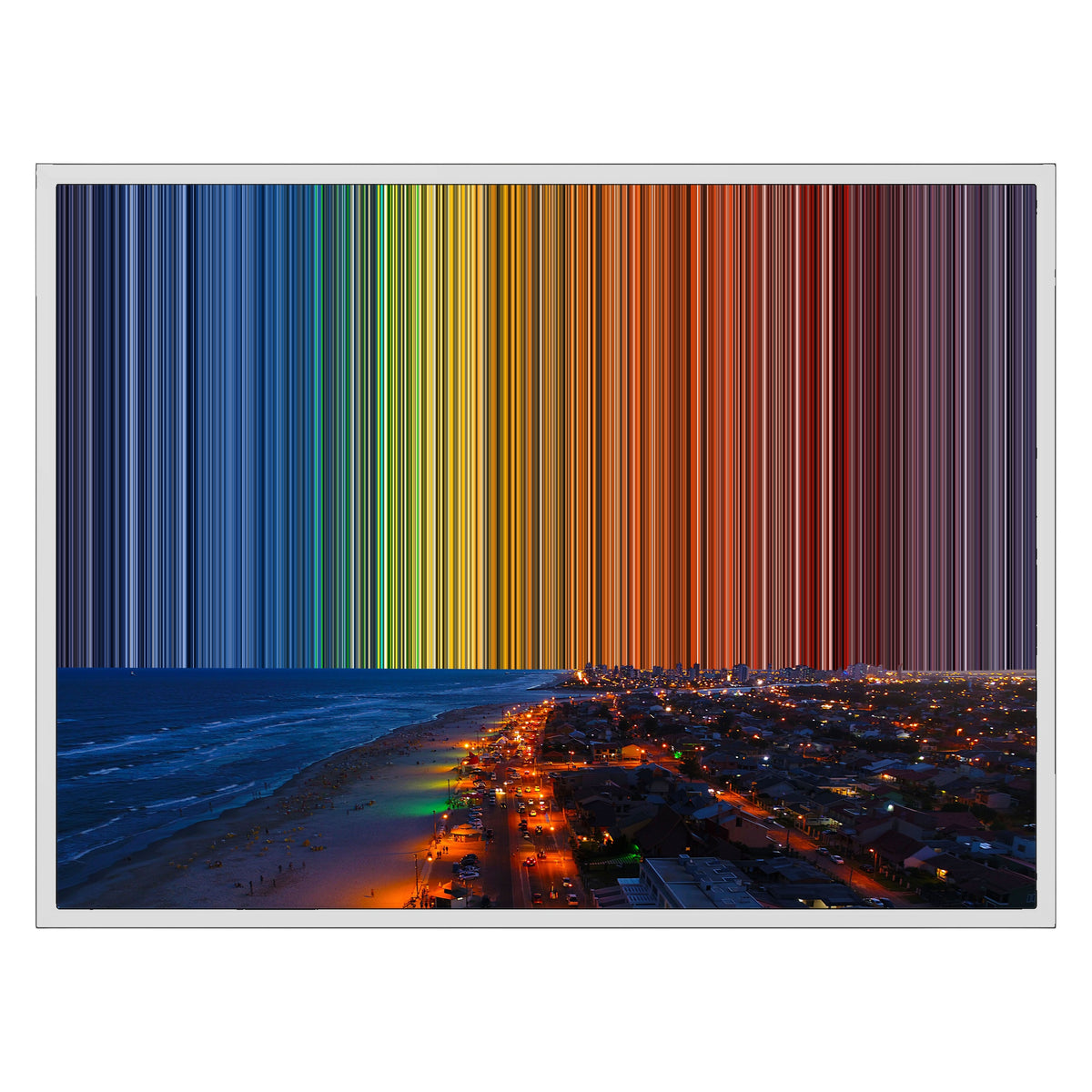 Lienzo con marco clásico, 30×24", marco blanco