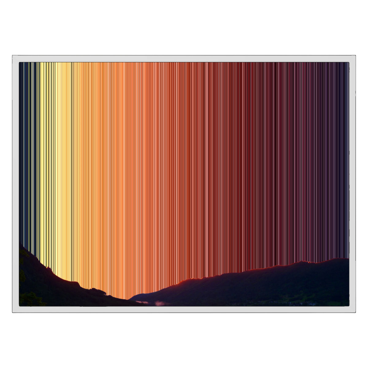 30×24" Framed Canvas - White Frame variant
