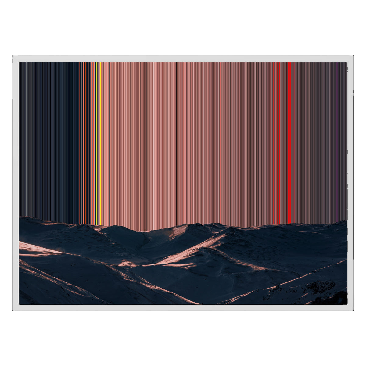 Ingelijst canvas, 30×24", witte lijst