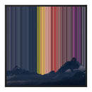 Lærred i klassisk ramme, 30×30", sort ramme