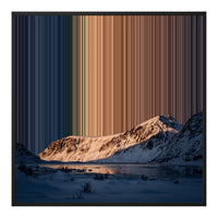 Ingelijst canvas, 30×30", zwarte lijst