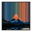 Gerahmtes Leinwandbild im Format 30×30", schwarzer Rahmen