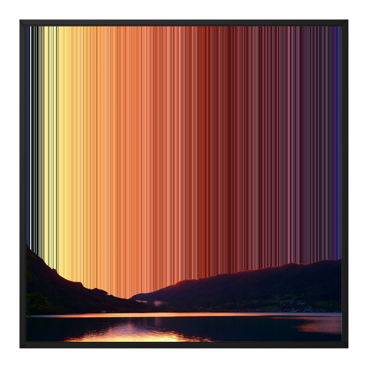 30×30" Framed Canvas - Black Frame variant