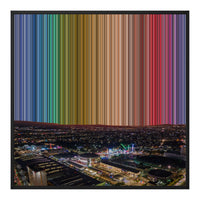 Toile encadrée, format 30×30", cadre noir