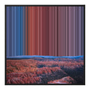 Lærred i klassisk ramme, 30×30", sort ramme