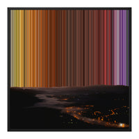 Toile encadrée, format 30×30", cadre noir