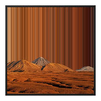 30×30" Framed Canvas - Black Frame variant