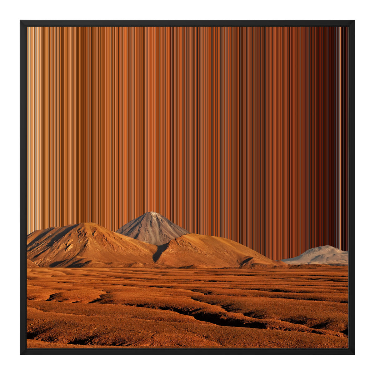 30×30" Framed Canvas - Black Frame variant