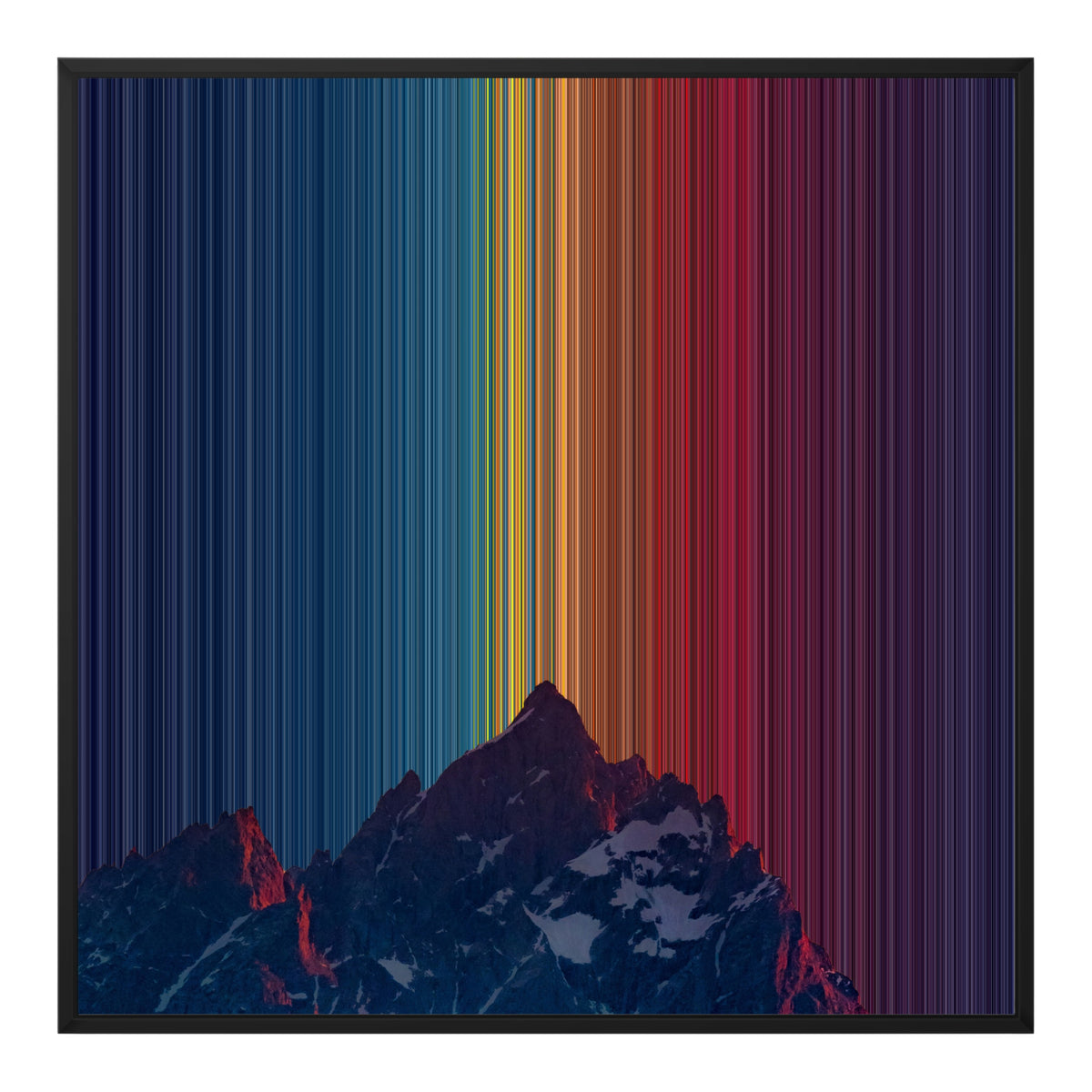 30×30" Framed Canvas - Black Frame variant