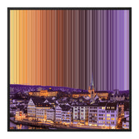 Lærred i klassisk ramme, 30×30", sort ramme