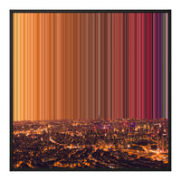 Gerahmtes Leinwandbild im Format 30×30", schwarzer Rahmen
