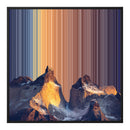 Gerahmtes Leinwandbild im Format 30×30", schwarzer Rahmen