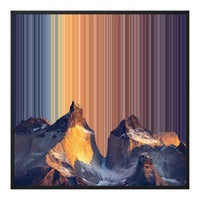 Gerahmtes Leinwandbild im Format 30×30", schwarzer Rahmen