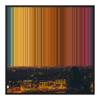 Lærred i klassisk ramme, 30×30", sort ramme
