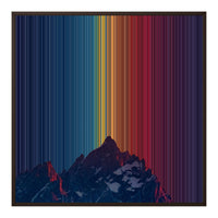 30×30" Framed Canvas - Brown Frame variant
