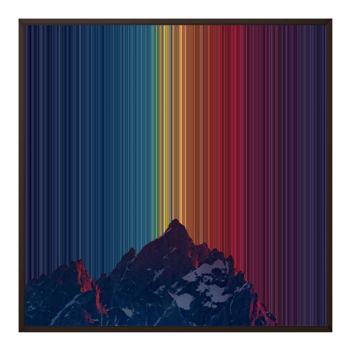 30×30" Framed Canvas - Brown Frame variant