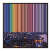 30×30" Framed Canvas - Brown Frame variant