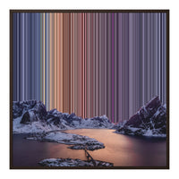 Lienzo con marco clásico, 30×30", marco marrón