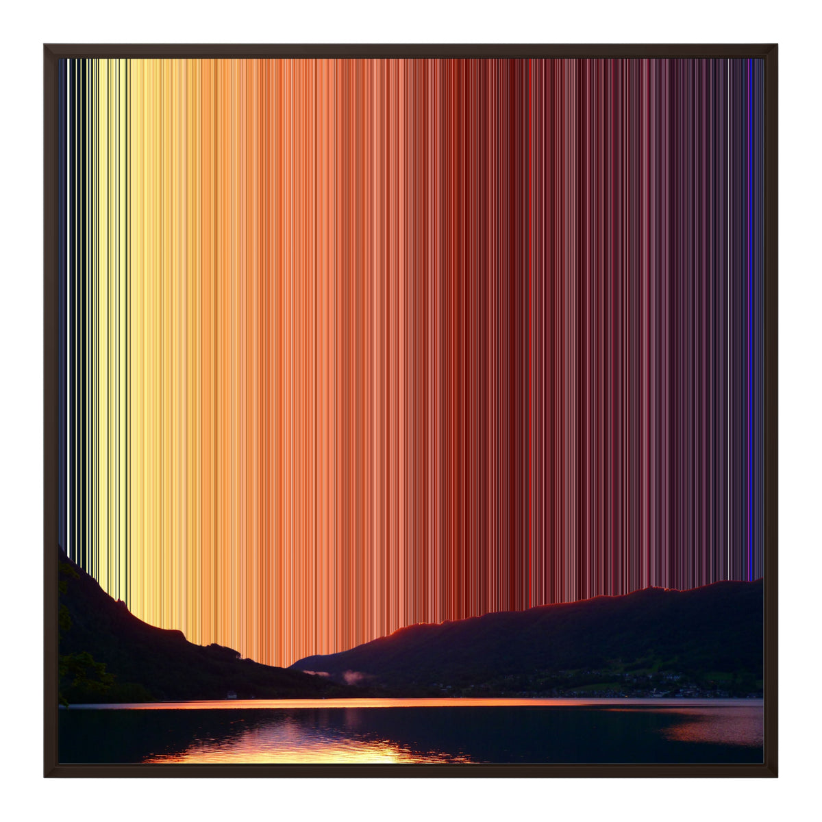 30×30" Framed Canvas - Brown Frame variant
